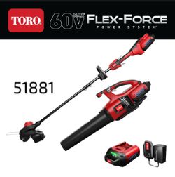 Toro 60v Weed Eater & Blower Combo