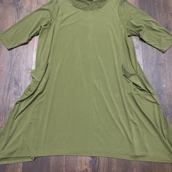 Womans Camo Green Tunic Shirt Size 3x By Signature Collection #18