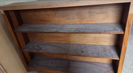 Wooden Bookcase with Three Shelves