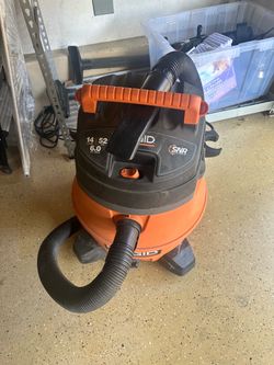 14 Gal. 6.0 Peak HP NXT Shop Vacuum Wet Dry Vac with Fine Dust Filter, Hose, Accessories and Car Cleaning Kit HD1401