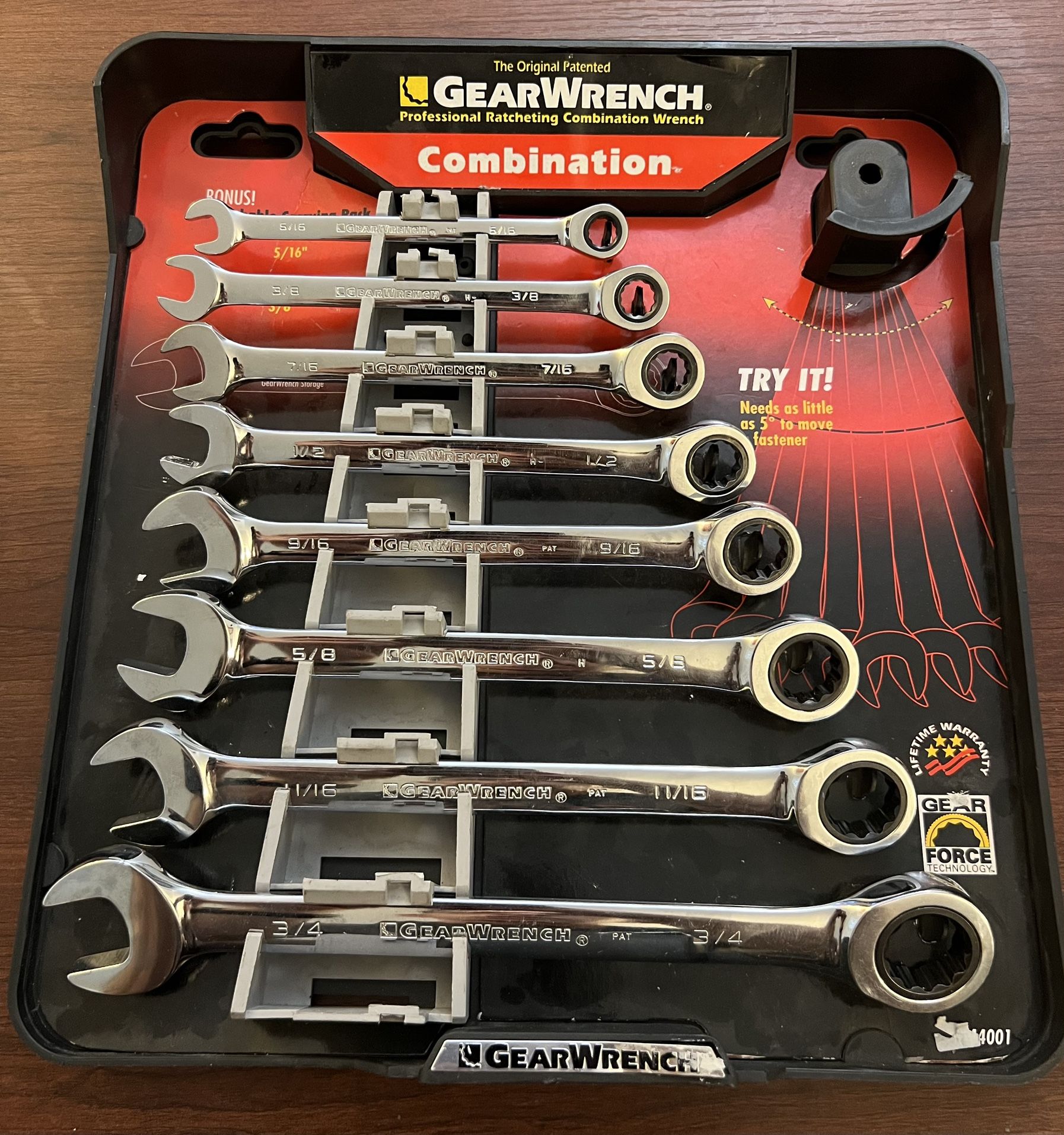 GEARWRENCH 8 -Piece Set Standard (SAE) Ratchet Wrench