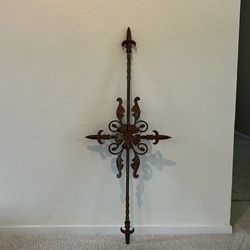 Iron cross wall hanging