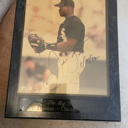 Frank Thomas Autographed Picture Plaques(x2)