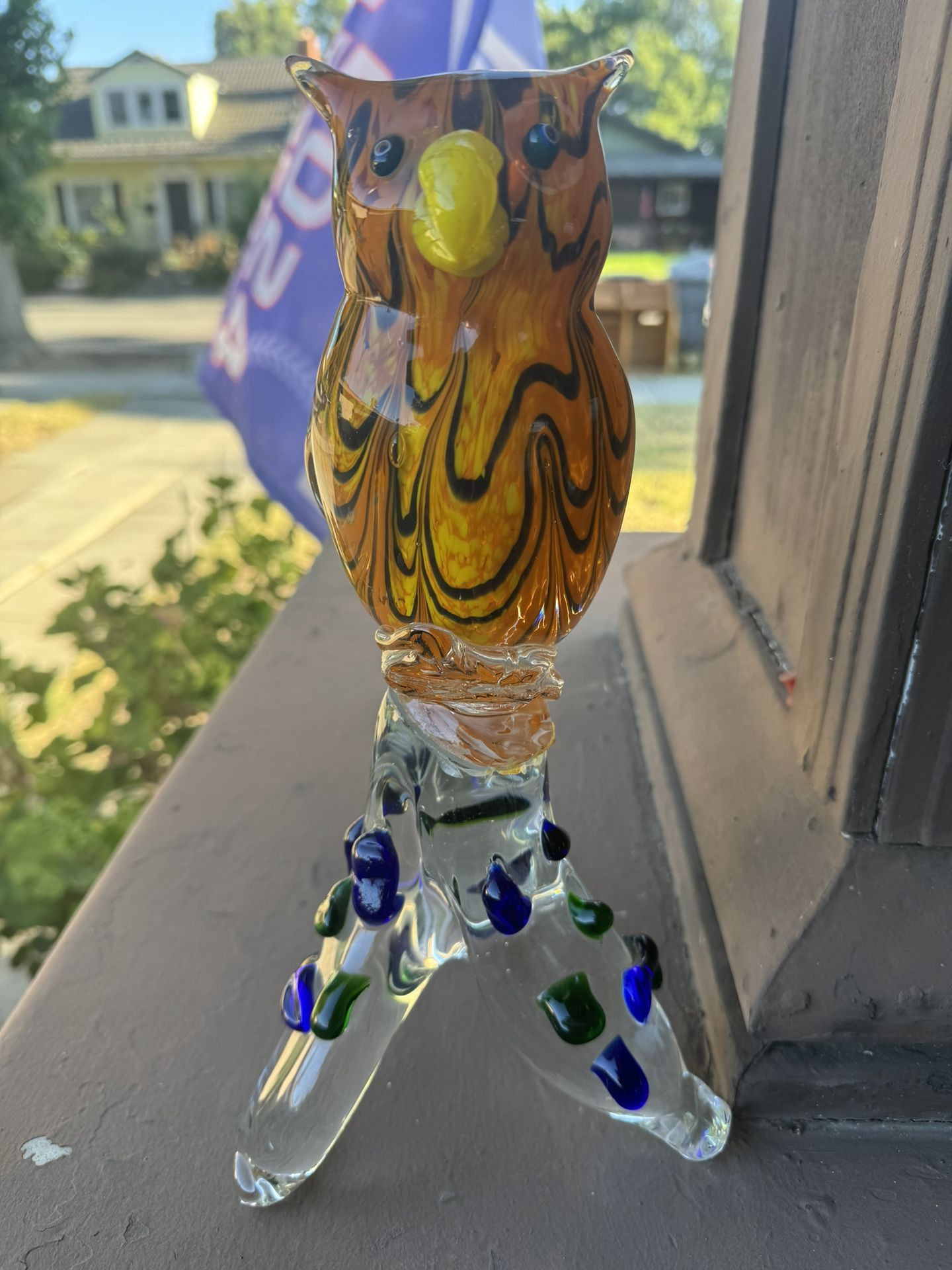 Vintage Murano Owl Figure Sculpture