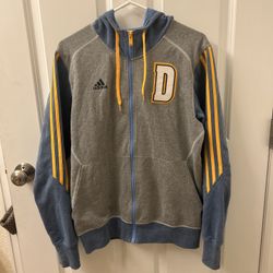 Vintage Adidas Hooded Sweatshirt Denver Nuggets Medium