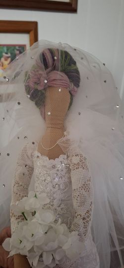 Hand-stitched Bride Doll