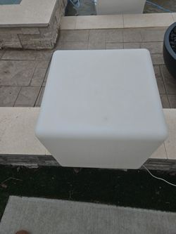 Patio furniture outdoor PE plastic cube ice bucket table lounge chairs side table