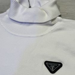 White Turtle Neck Prada Men’s Shirt