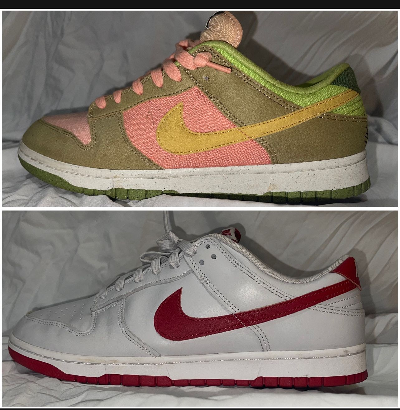 2-Pair Nike Bundle – Sun Club + Dunk Low – Size 10 Men – $130