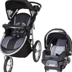 Baby Trend Pathway 35 Jogger Travel System, Infant Baby Car Seat Carseat with Stroller. Optic Grey.