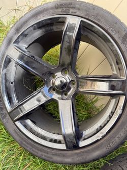 5 spoke glass black rim 4 set