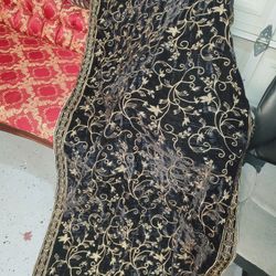Indian Pakistani Velvet Shawls Heavy Embroided
