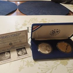 1988 Silver And Bronze Commemorative Collector Coins