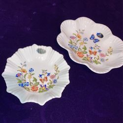 Aynsley Fine Bone China Pin Dish & Plate