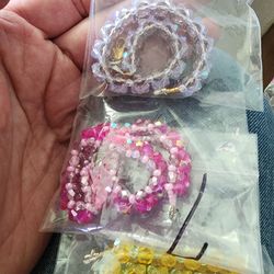 Swarovski crystal beaded bracelets