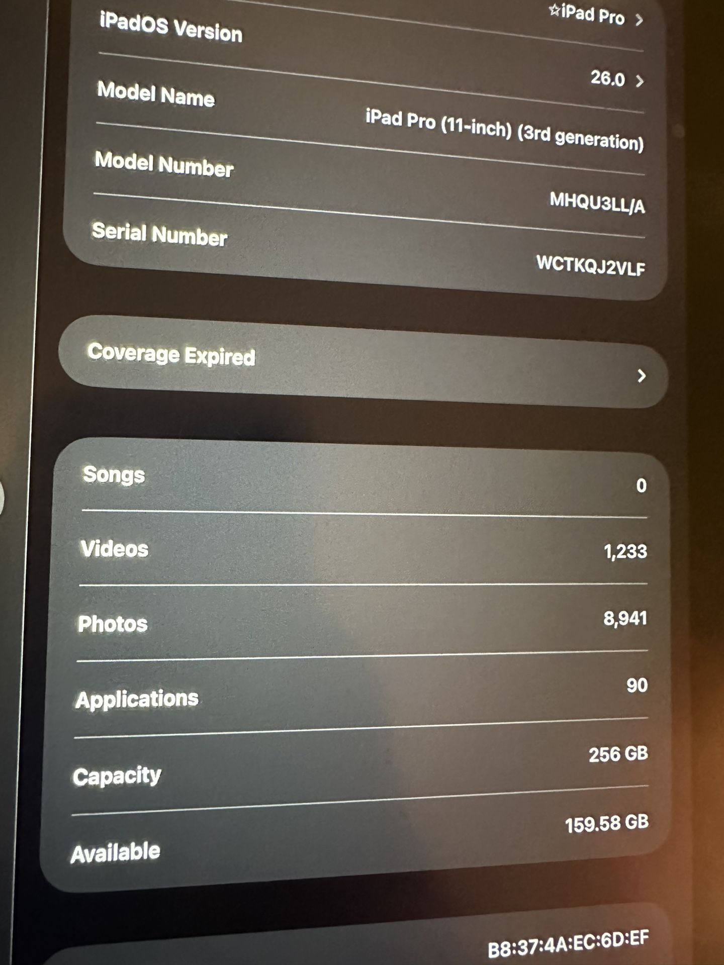 Ipad Pro 11 inch 3rd gen Gray