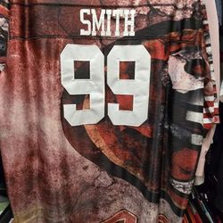 49ers Justin Smith 5x custom jersey