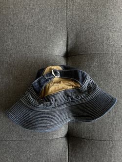 KAPITAL Denim Old Man and The Sea Bucket Hat Dark Indigo for Sale