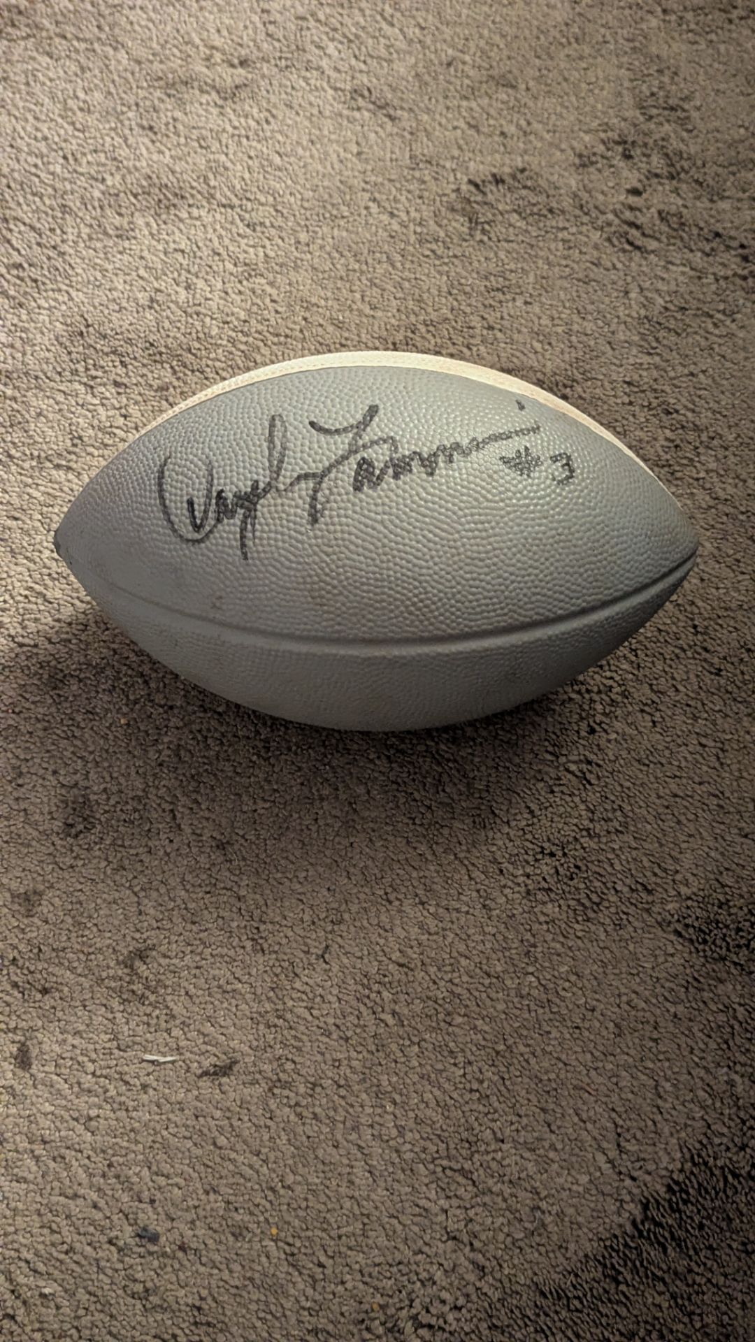 Signed Football from Daryl Lamonica Oakland Raiders #3