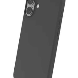 ONN iPhone 16 Plus Black Silicone Phone Case with Magsafe Technology