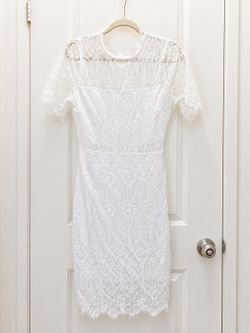 White lace dress