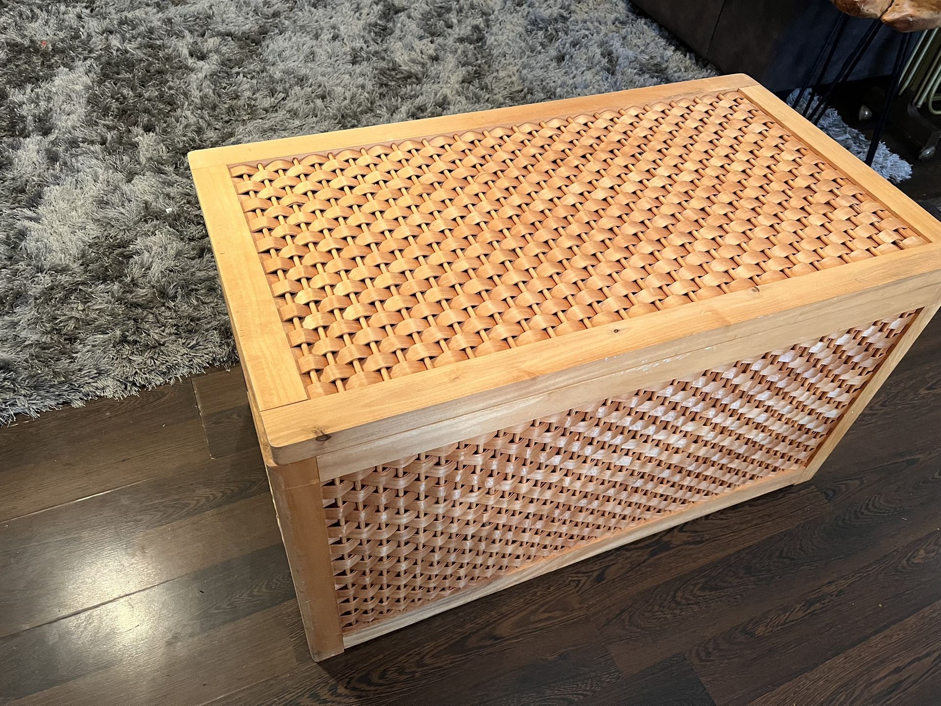 Large Wicker Storage Bin