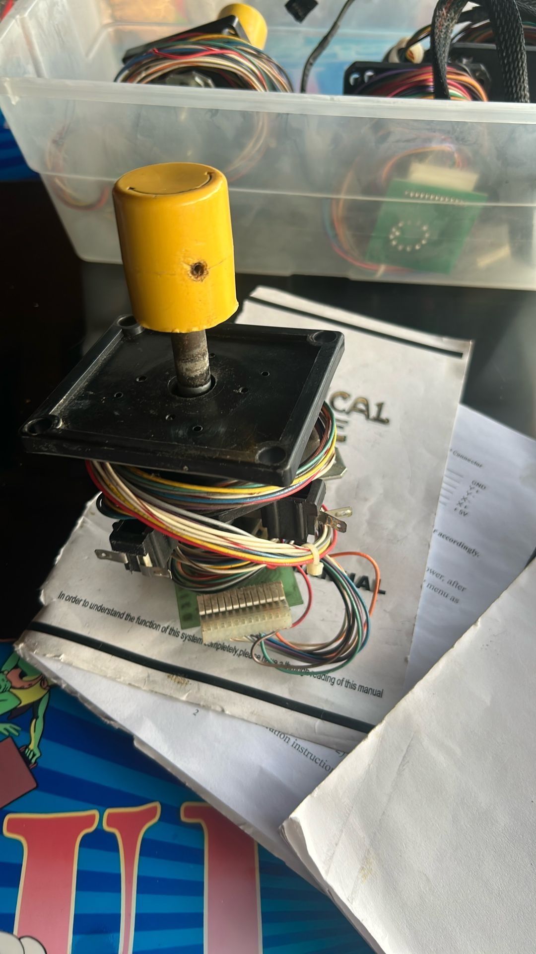 old vintage Working Rotary Joystick Leaf Switch ARCADE video GAME Part