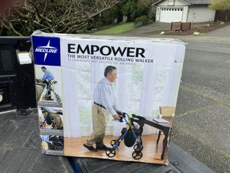 Medline Empower Rolling Walker Wheelchair Enhancing Mobility and Independence