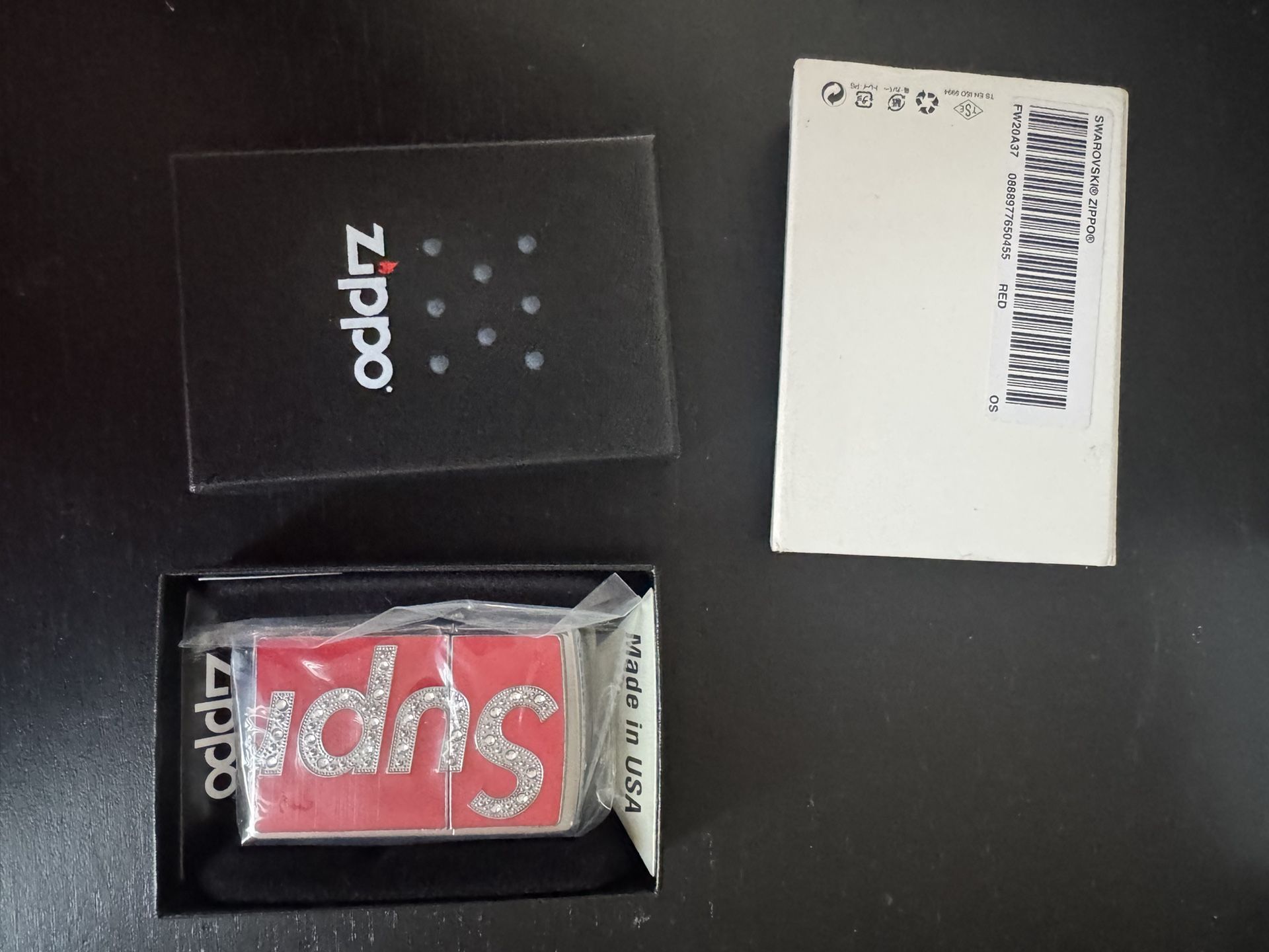 Supreme Swarovski Zippo