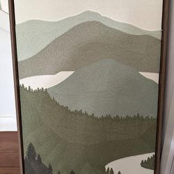 18” x 26” Embroidered Canvas Art