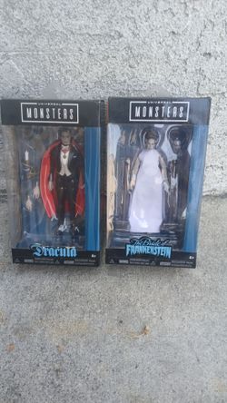 Universal Monsters Bride of Frankenstein and Dracula toys