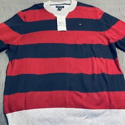 NWT Boy’s Large Tommy Hilfiger sweater poisonberry 880360 616
