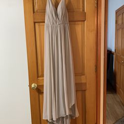 Taupe Bridesmaid Dress Size 12