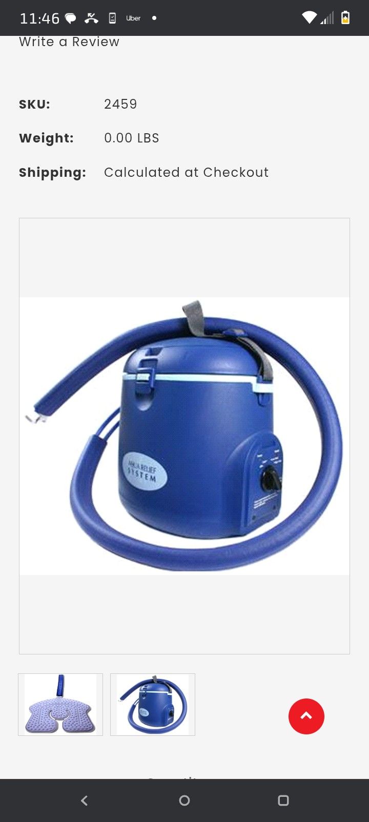 Aqua Relief System For Legs