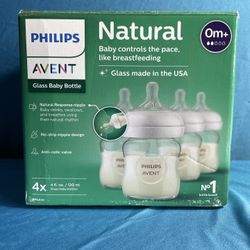 Philips Avent Glass Baby Bottles 4oz ( 4 Pack)