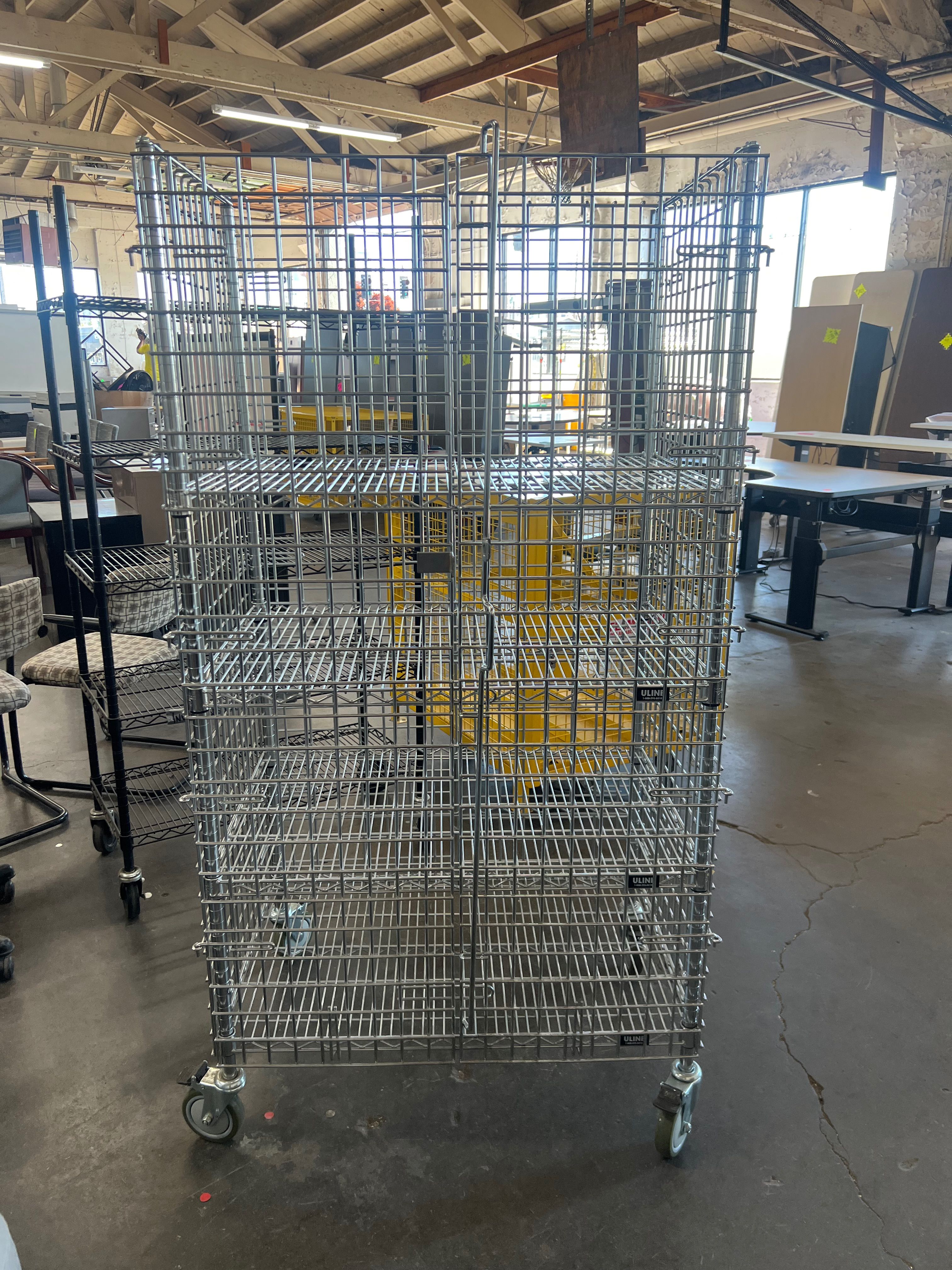 Uline Mobile Wire Security Cages