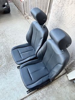 BMW F30 328i Black Leather Seats (Driver and Passenger)