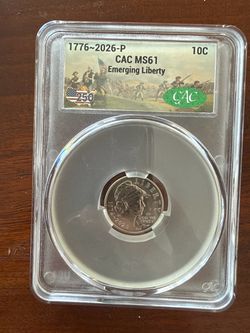 2026 Emerging liberty US dime - CAC certified and graded