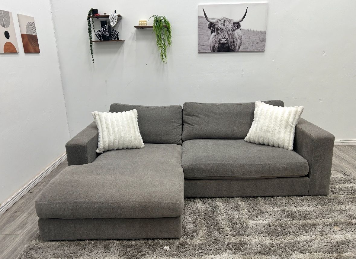 Gray Sectional Couch - Free Delivery 