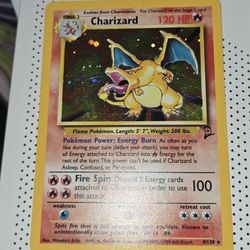Pokemon TCG - Base Set 2 Charizard Holo - LP Condition