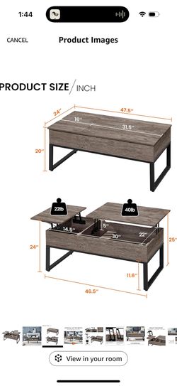 Table With Storage
