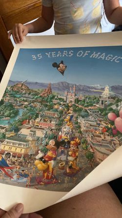 Disneyland 35 Years of Magic Poster