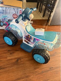 Kids new frozen 2 electric quad