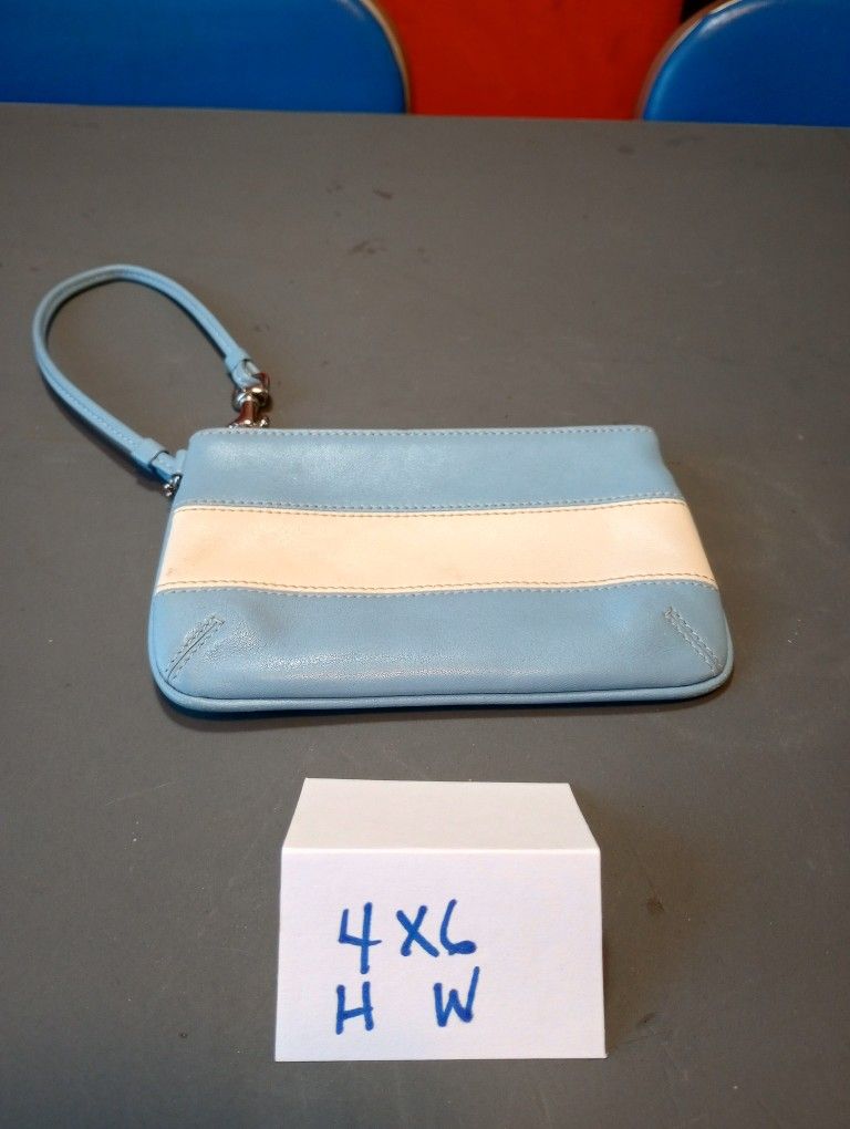 Vintage Coach Leather Wristlet Wallet 