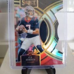 Texans Cj Stroud  Rookie  Die-Cut  Refractor  Card