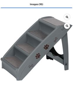 Foldable 4-Step Pet Stairs Dog Ramp