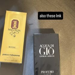 1 Million And Aqua de gio