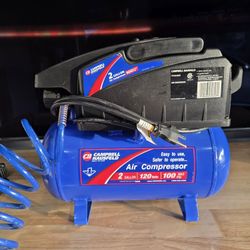 Campbell Hausfeld 2 Gallon Air Compressor W/ hose and tool (Good Condition) Higley and Germann