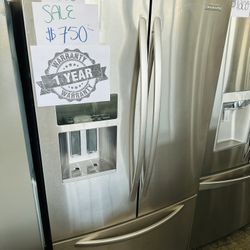 Stainless Steel Kitchen Aid French Door Refrigerator 