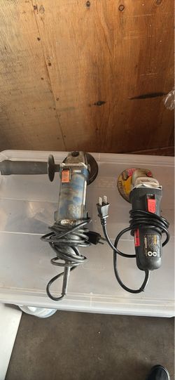 2 angle grinders